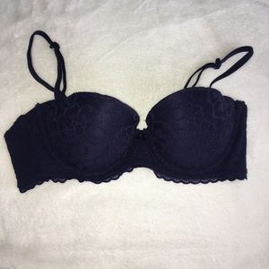 Navy lace bra