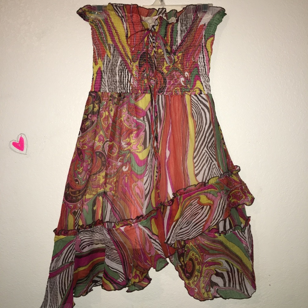 The Fun-n-Flowy Strapless layered dress