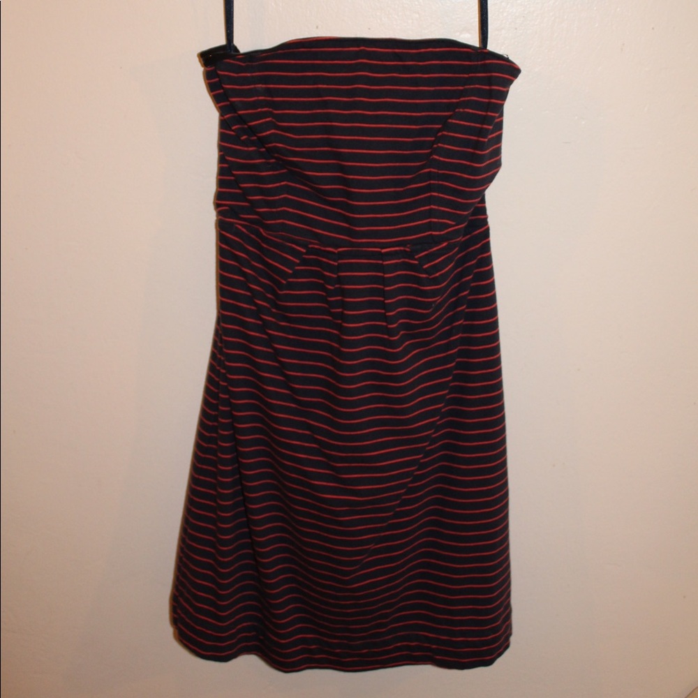 Fossil Strapless Striped Dress