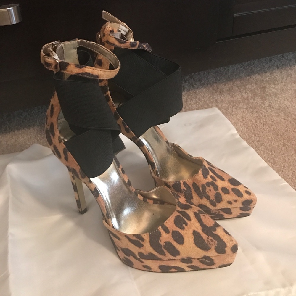 Sky high leopard heels