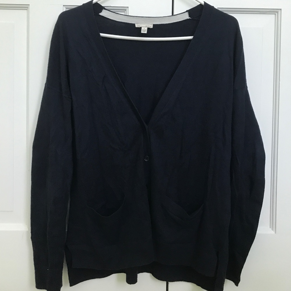 GAP Navy button down cardigan, size S