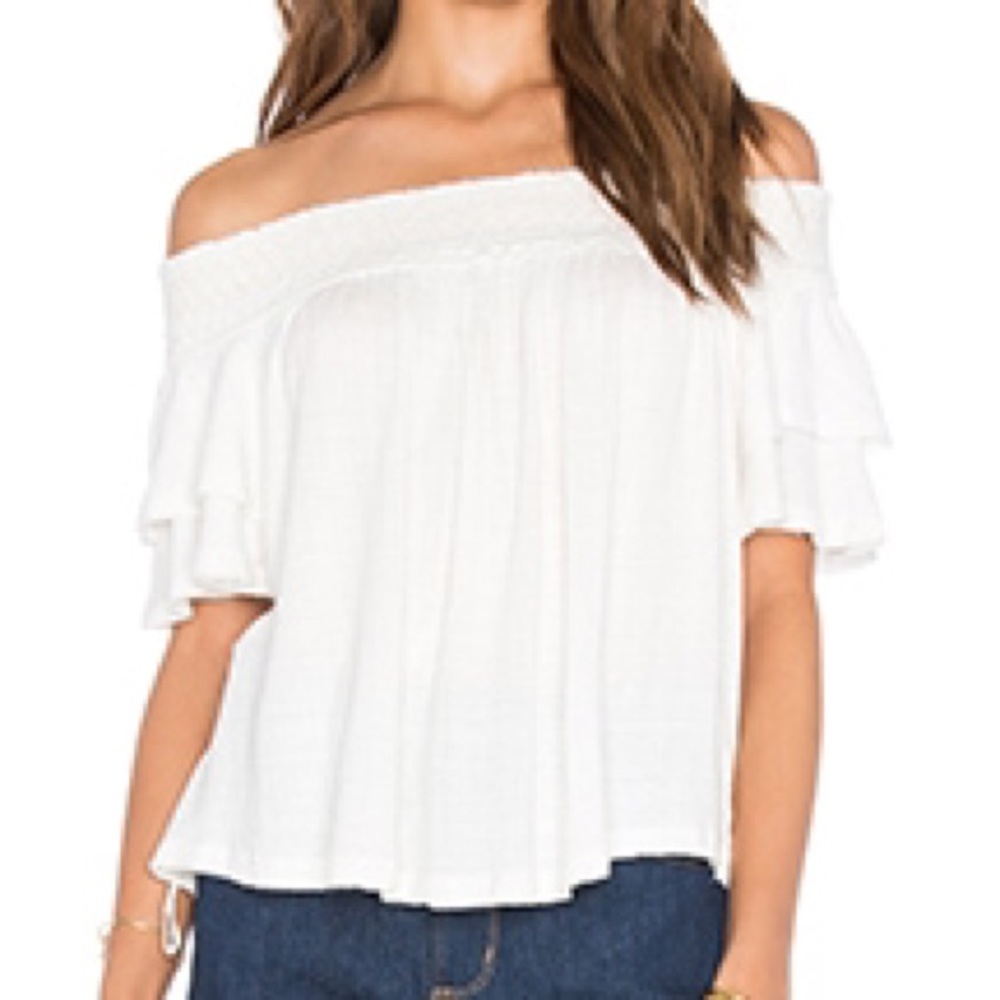 Off the shoulder free people shirt