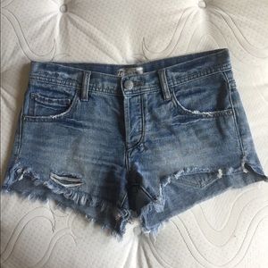 Free People Jean Cutoff Shorts