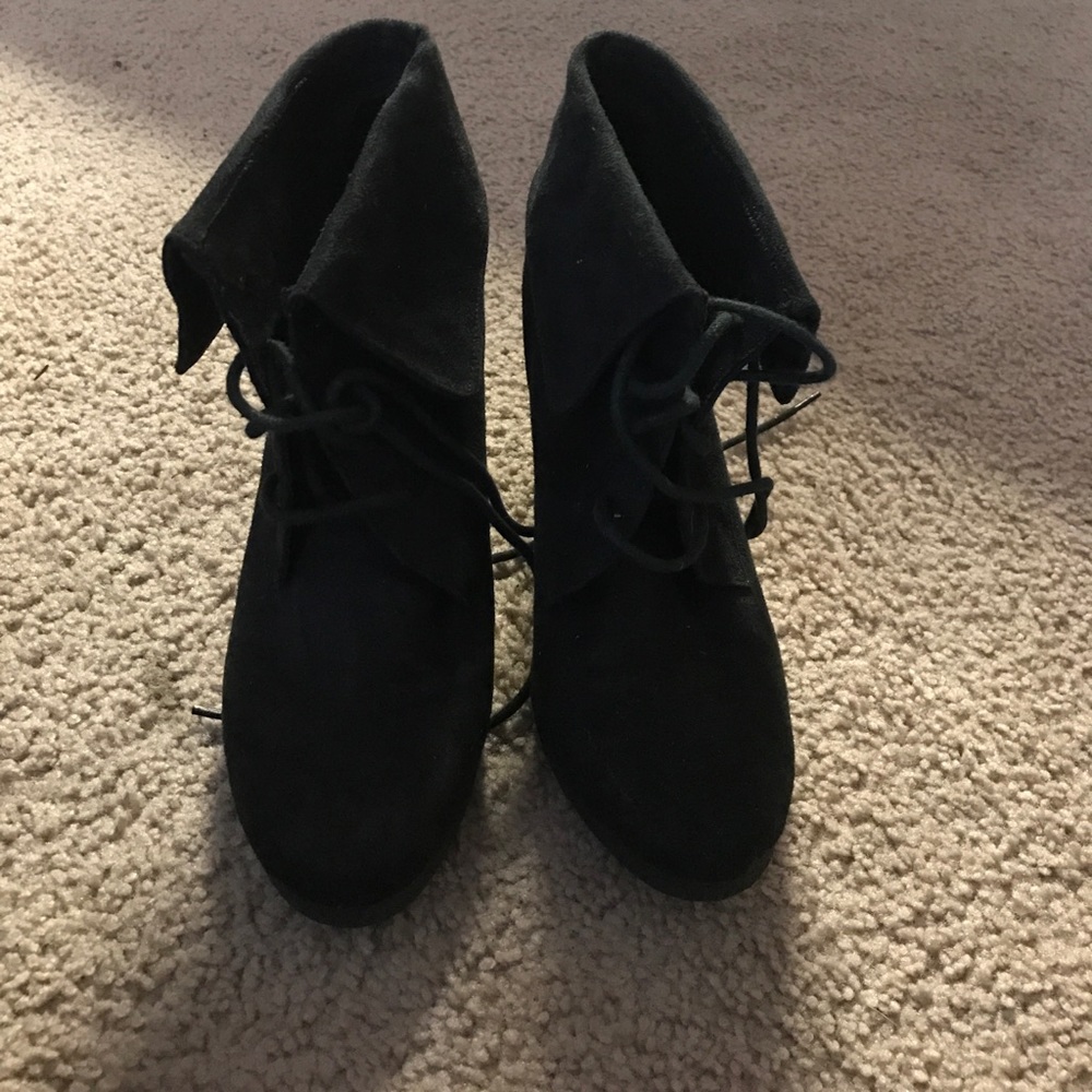 Lace up wedges