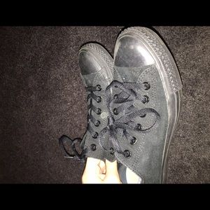 Solid Black Converse