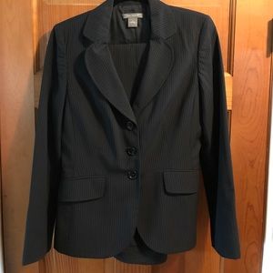 Pinstripe pants suit