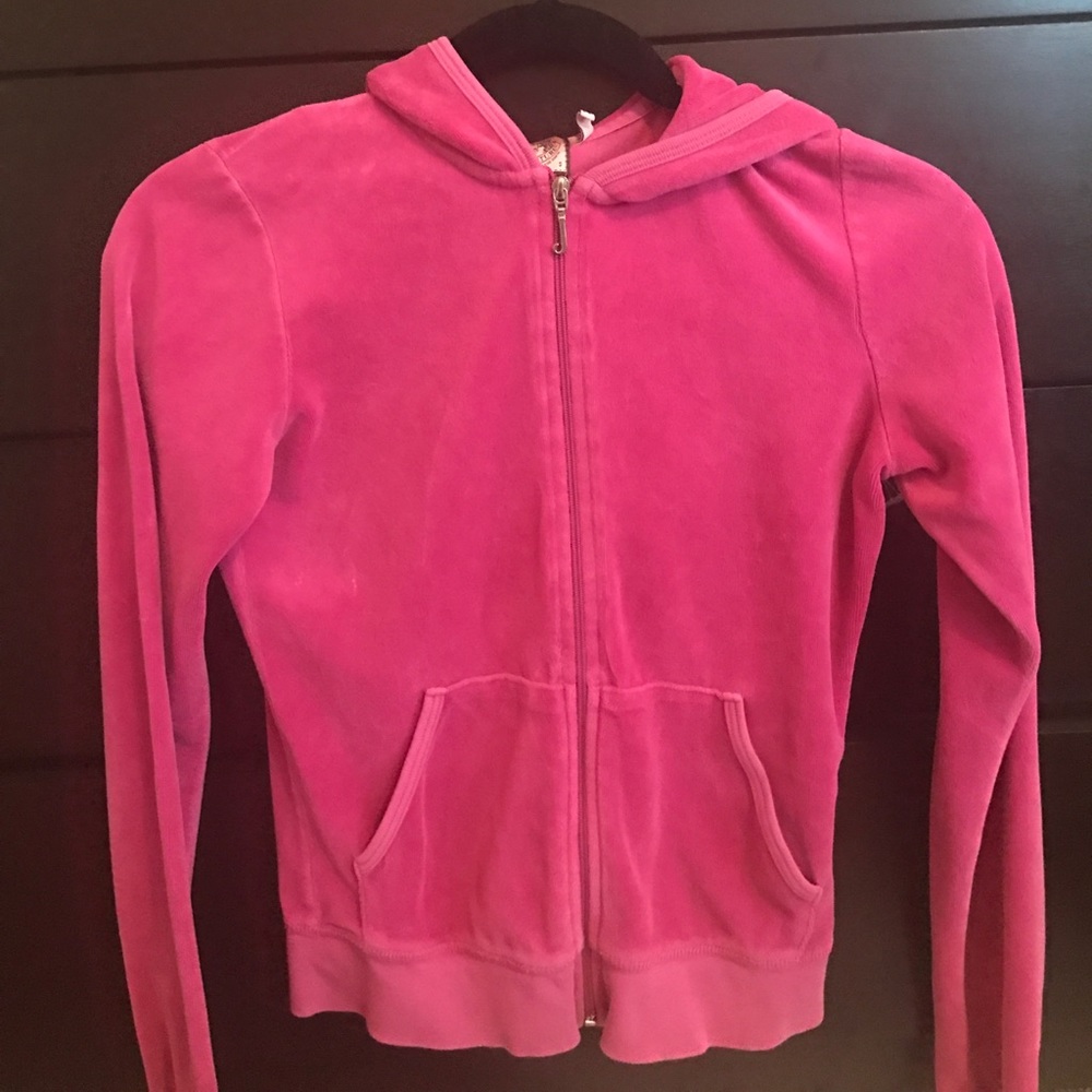 Hot pink juicy zip up