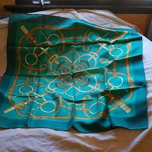 Authentic Hermes silk scarf
