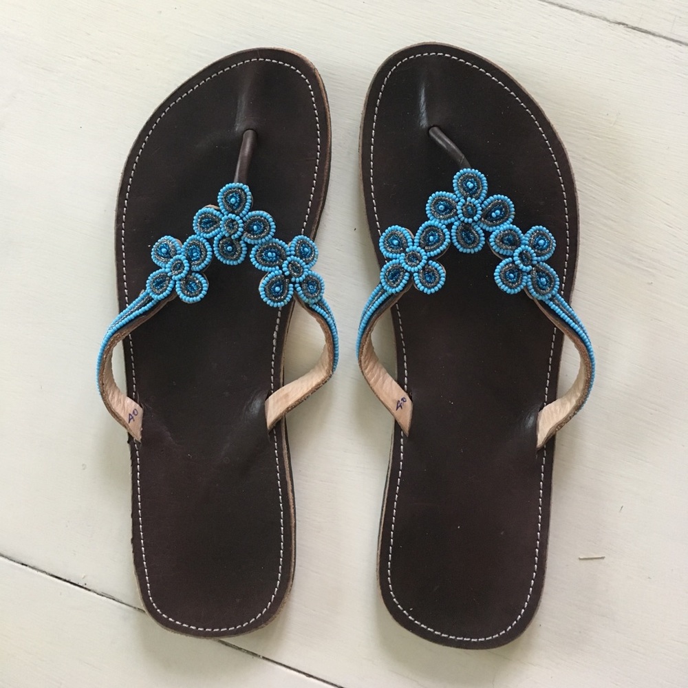 Beaded sandals