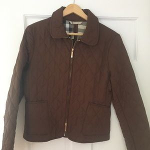 Brown Burberry London Classic Quilted Jacket