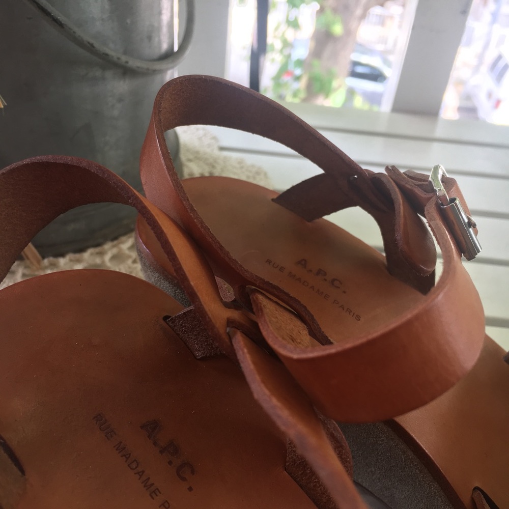 A.P.C. Rue Madame Paris Wedges - Picture 6 of 7