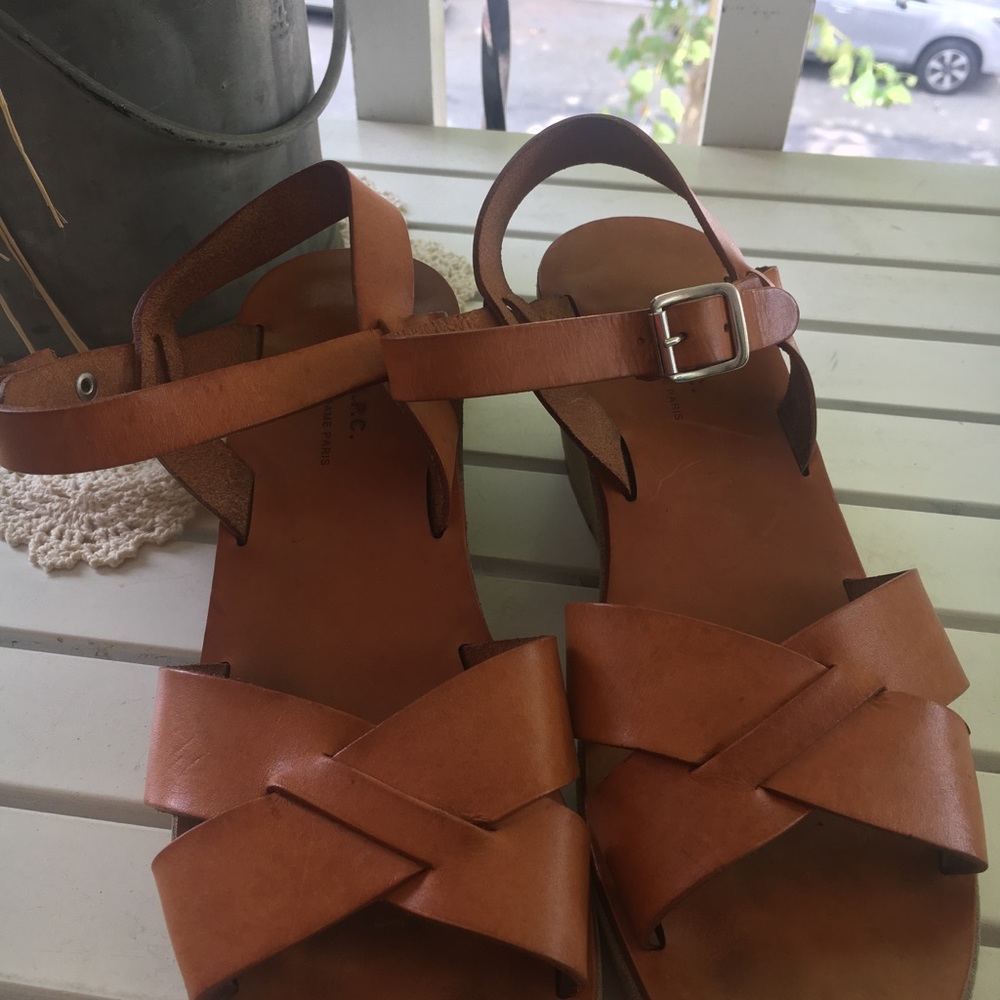 A.P.C. Rue Madame Paris Wedges - Picture 7 of 7