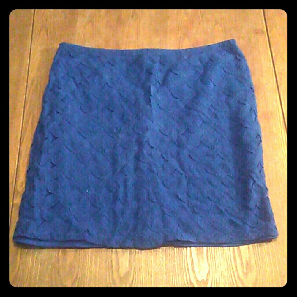NWOT Cato Blue Lace Skirt