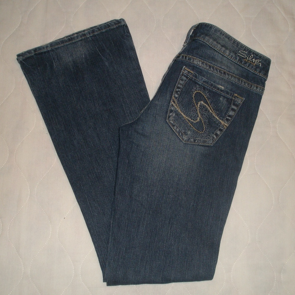 Silver Aiko Destructed Jeans 27 Long