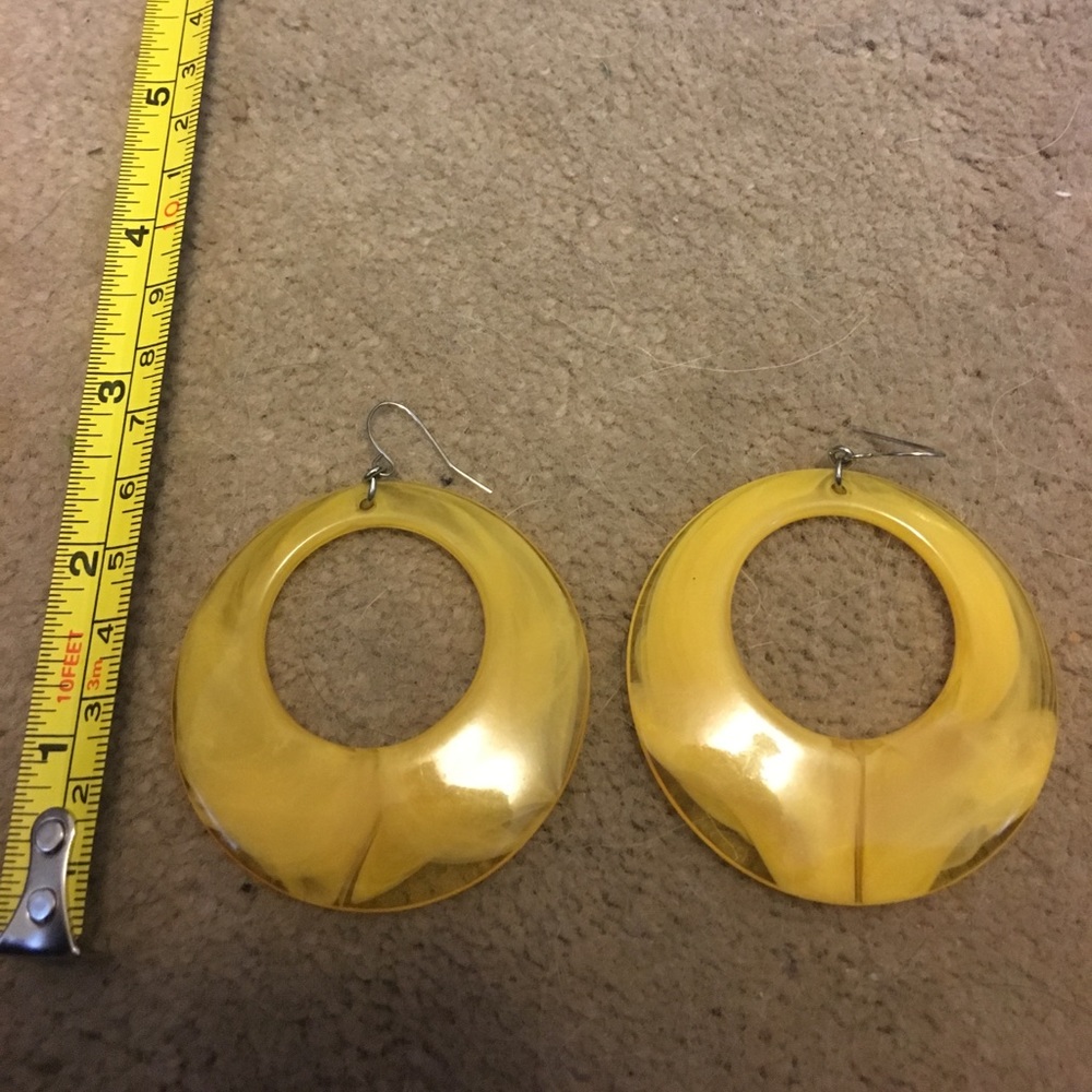 Retro Yellow Earrings