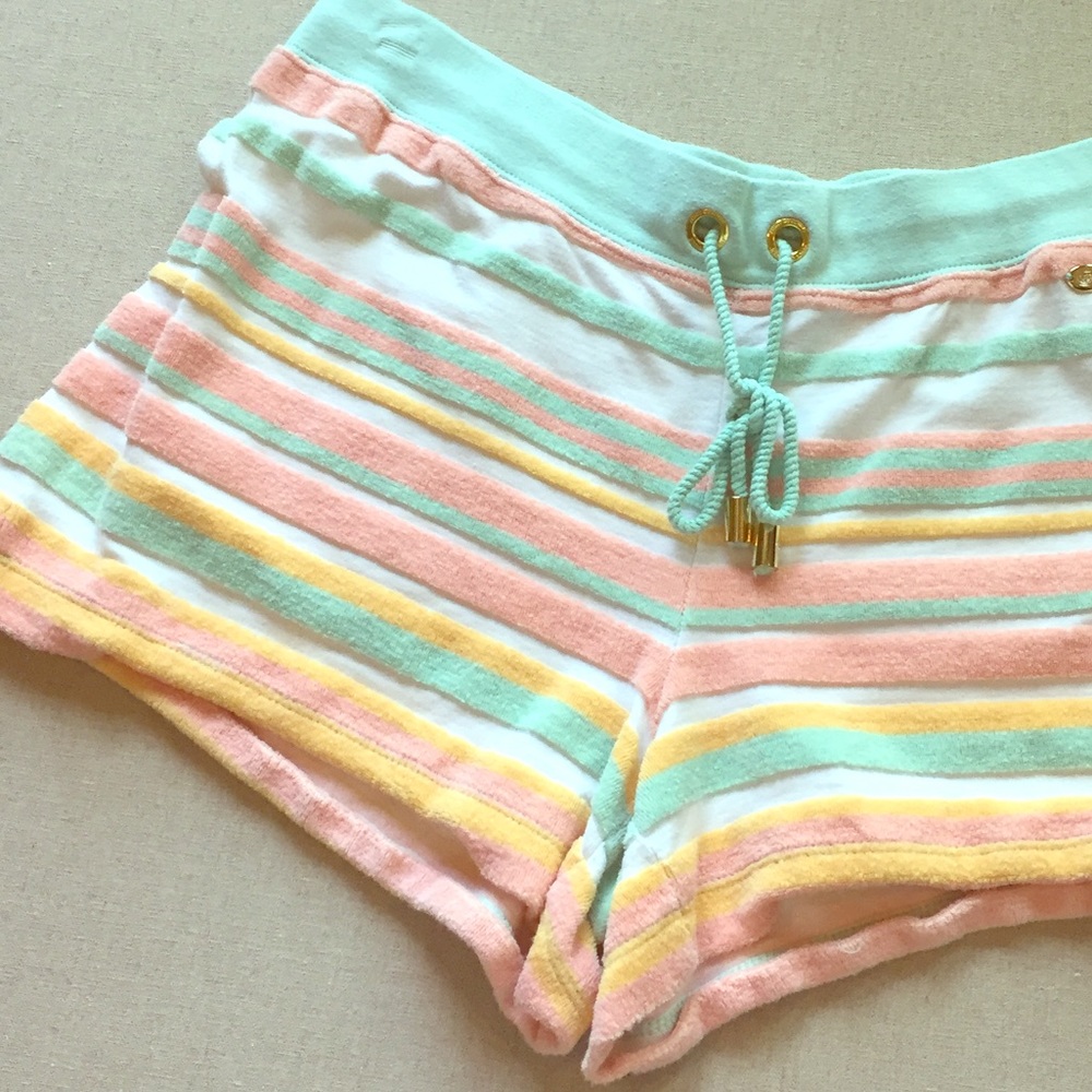 Juicy Couture stripped cotton shorts