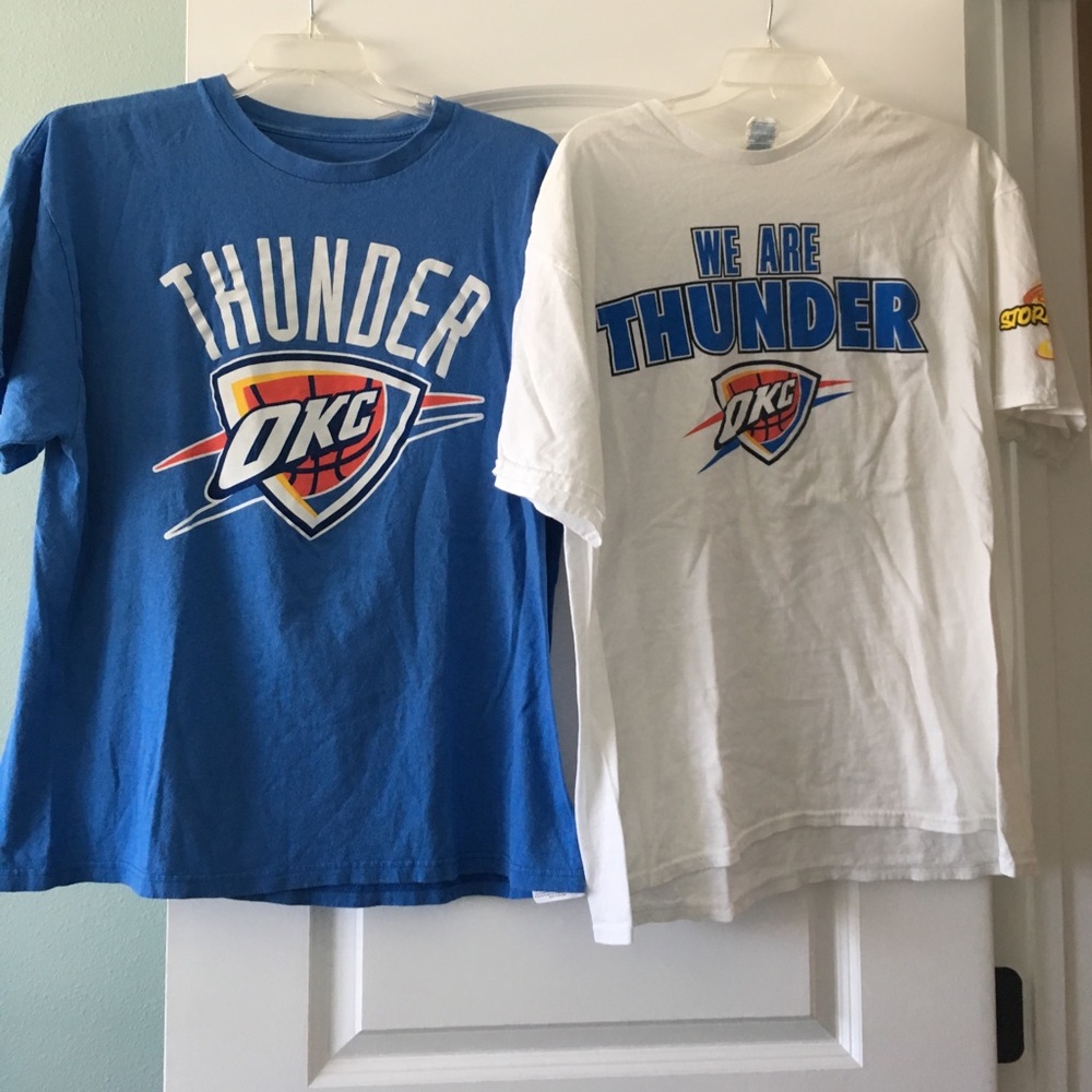 Two oversized Thunder shirts 💙💛
