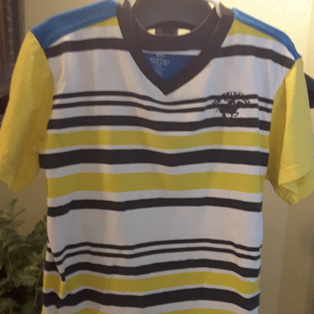 Blue  and yellow shirt