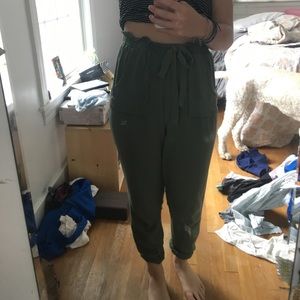 army green joggers