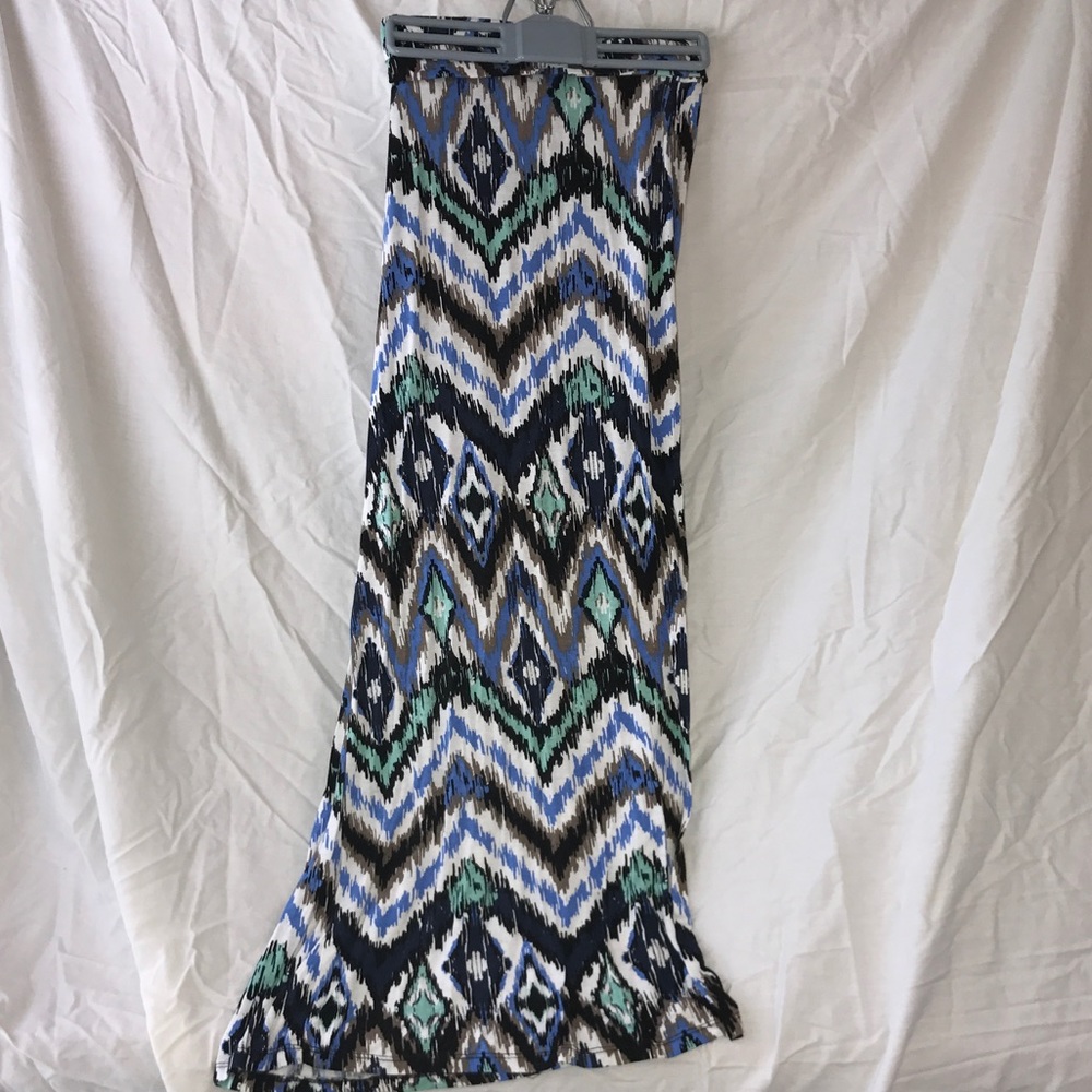 Multi-colored maxi skirt