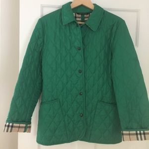 Burberry London Classic Quilted Button Jacket