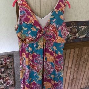 Very colorful sleeveless sundress