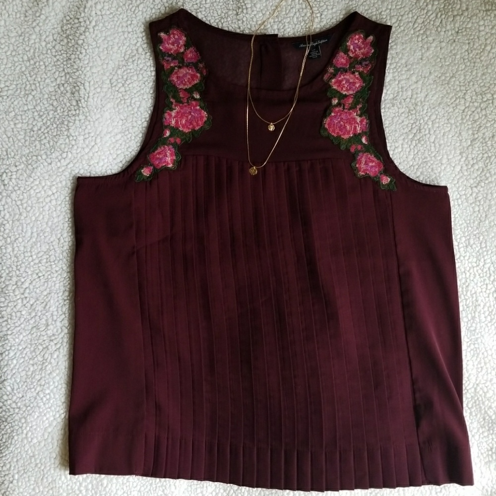 AE embroidered top