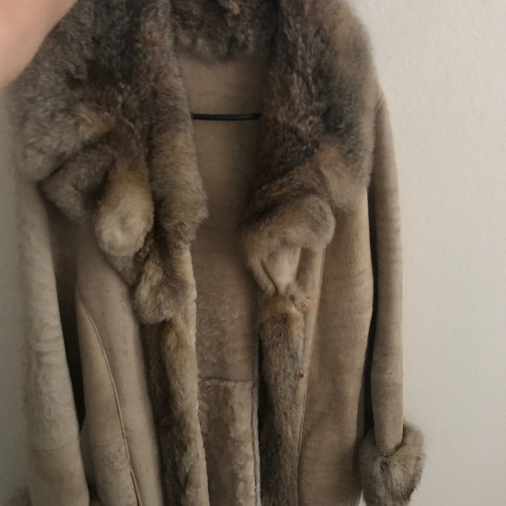 100% Shearling and crystal Fox coat. Reilly Olmes