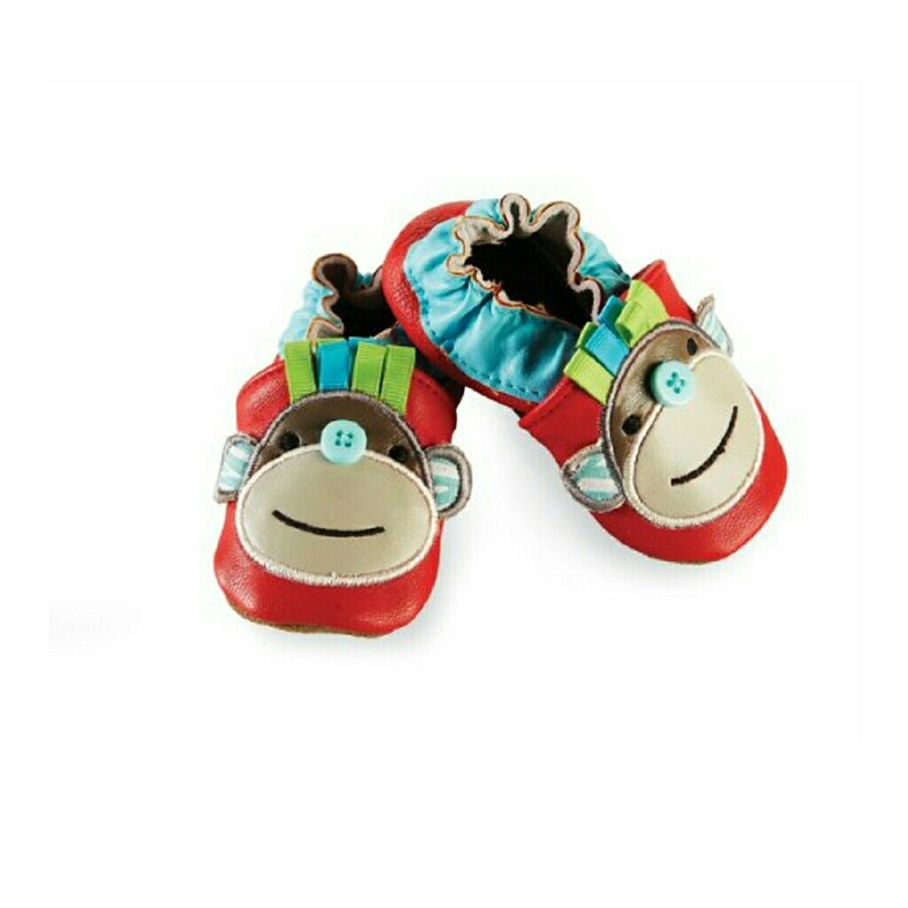 Mud pie baby shoes new in box leather 0-6 mth