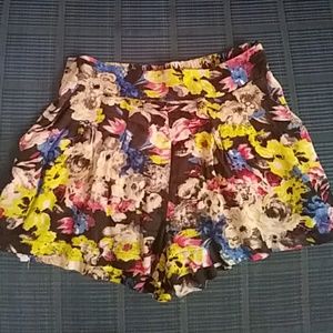 Floral multi-color shorts