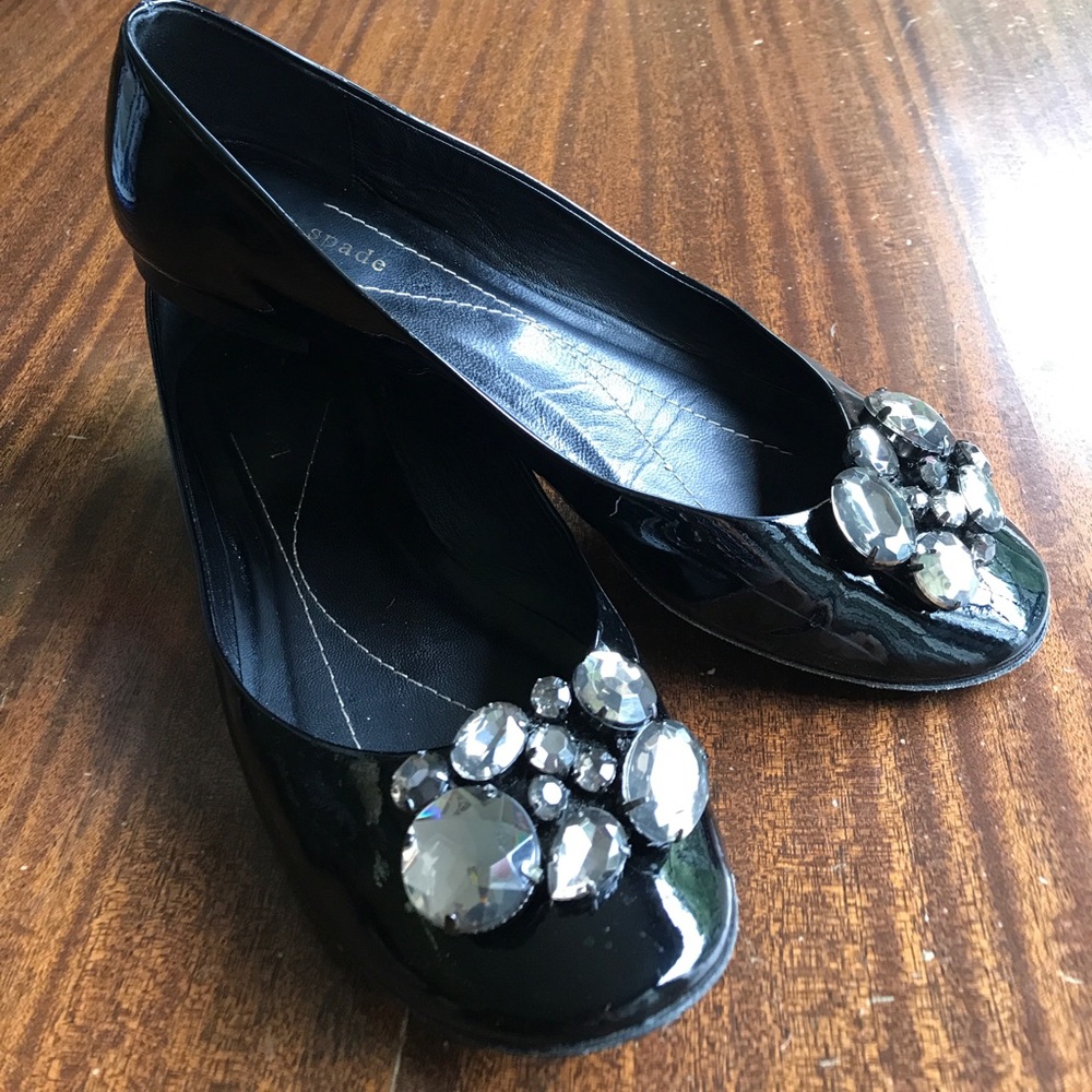 Excellent condition KATE SPADE flats with jewels