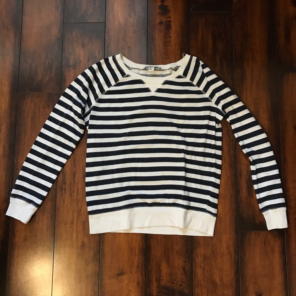 Long sleeve stripe Crewneck