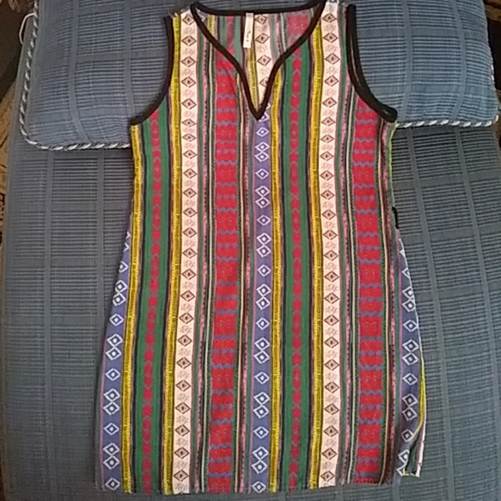 African-like print dress