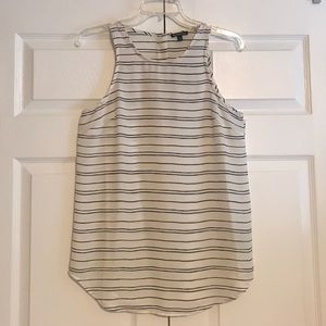 White with black stripes blouse