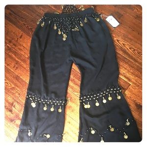 Belly Dancing Black Gypsy Pants