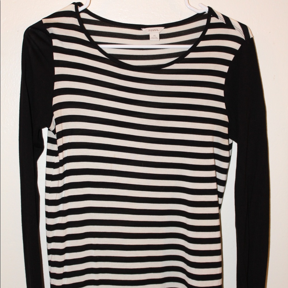 NWT Fossil Striped Long Sleeve