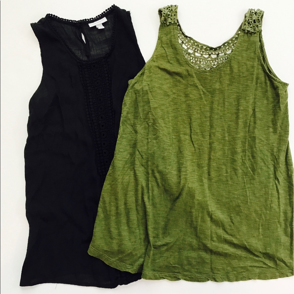 Two maternity tops