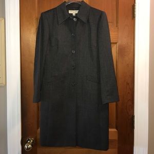 Long jacket and skirt suit