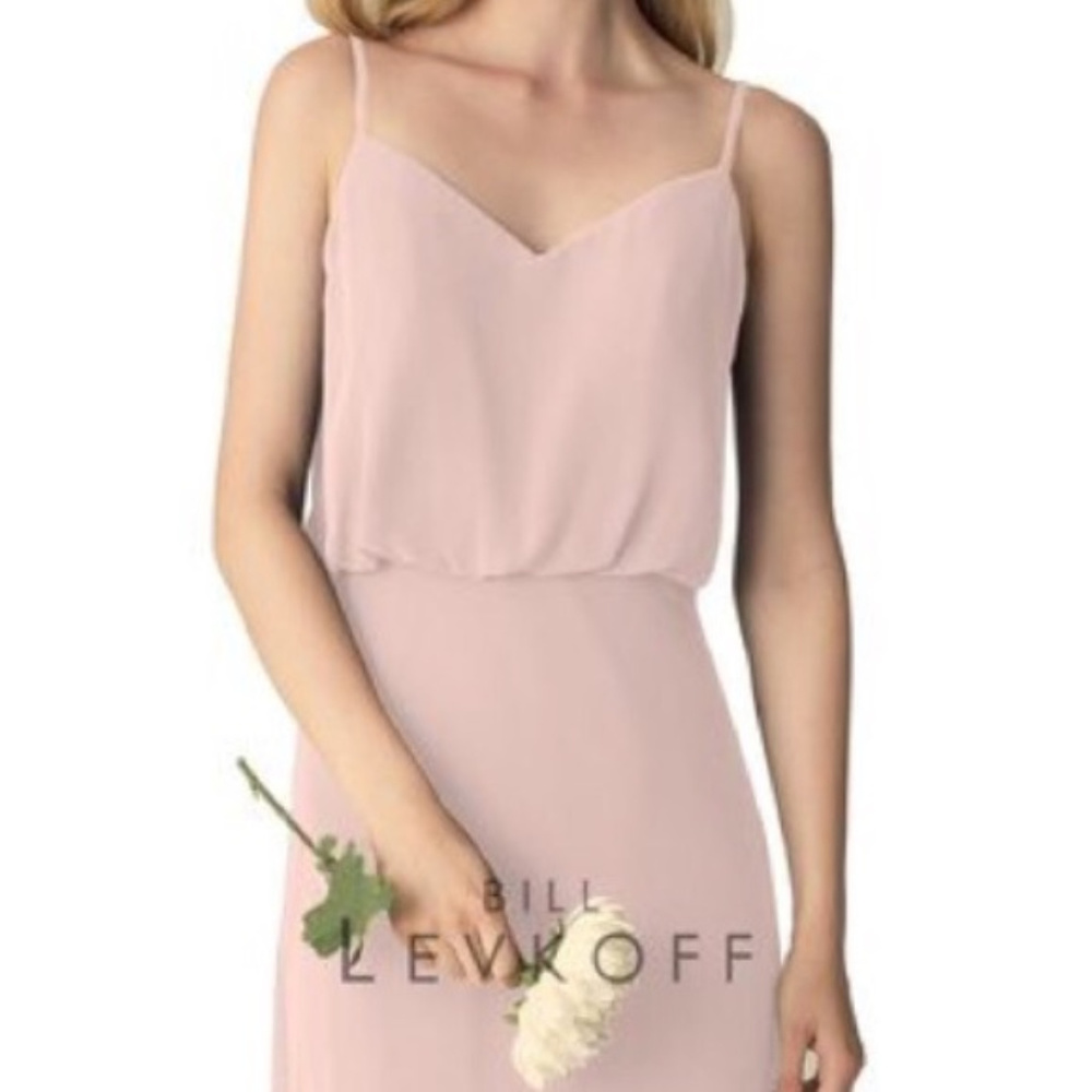 Bill Levkoff 1266 Petal Pink Bridesmaid Dress