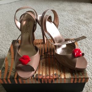 Miss Trish Shoes - Nude Patent "Lipgloss" Open Toe Heels ππ Miss Trish Shoes - Nude Patent "Lipgloss" Open Toe Heels ππ