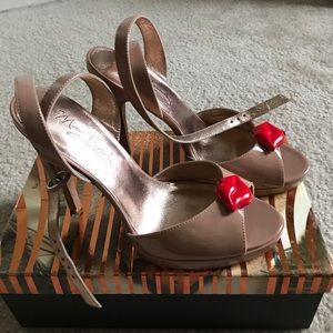Miss Trish Shoes - Nude Patent "Lipgloss" Open Toe Heels ππ Miss Trish Shoes - Nude Patent "Lipgloss" Open Toe Heels ππ