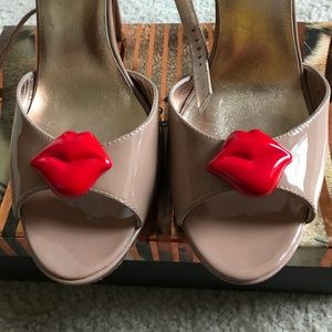 Miss Trish Shoes - Nude Patent "Lipgloss" Open Toe Heels ππ Miss Trish Shoes - Nude Patent "Lipgloss" Open Toe Heels ππ