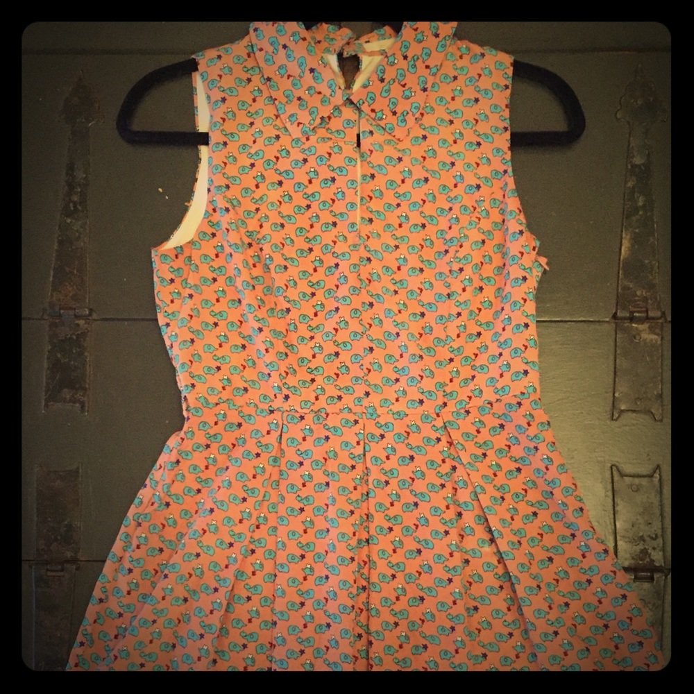 Women's Monteau Elephant Printed Dress (S: M)