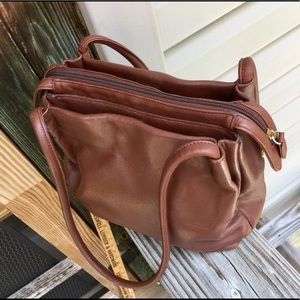 Etiennr Aigner Double Strap Brown Leather Purse