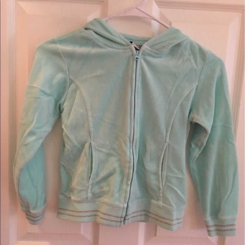 Girls velvet sweat jacket - Picture 3 of 6