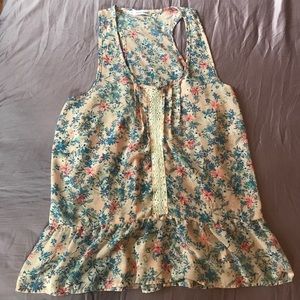 1X Floral Maurices Plus Tank Top