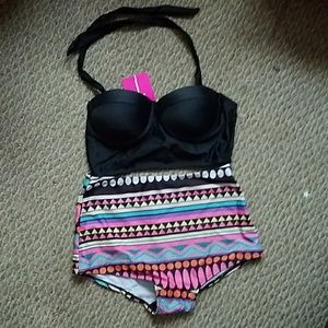 XL high waisted bikini from Unique Vintage, new