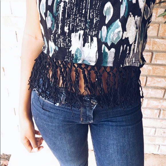Boho fringe crop top! - Picture 2 of 5