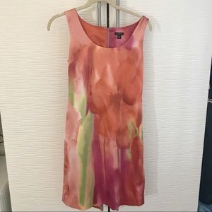 EUC Ann Taylor Watercolor Sheath Dress. Worn once.