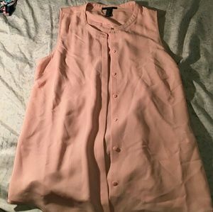 Sleeveless button down